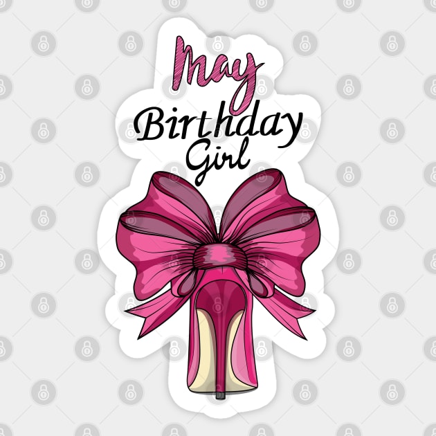 May Birthday Girl Sticker by Designoholic